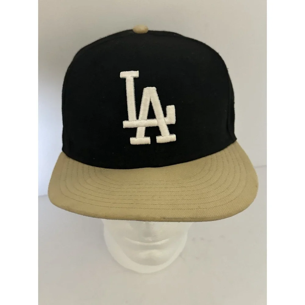 LA RARE 1988 World Series Black Tan Fitted Hat7 1/4 Cooperstown Collection